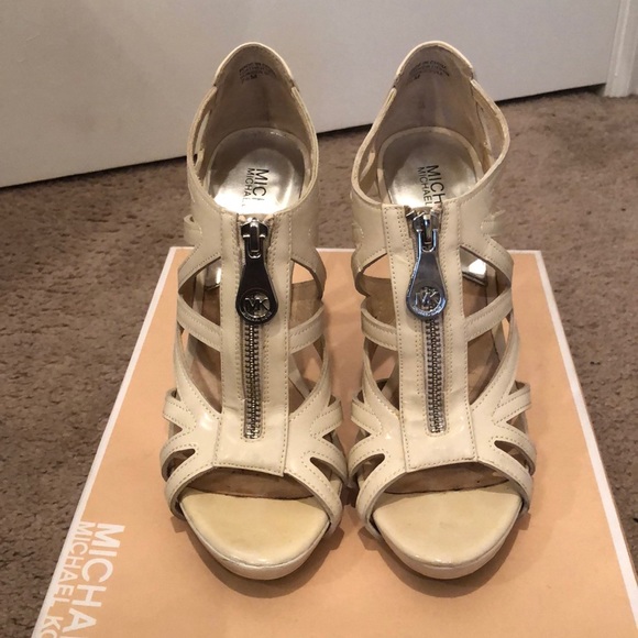 Worn Michael kors shimmer zip front heels - Picture 2 of 7